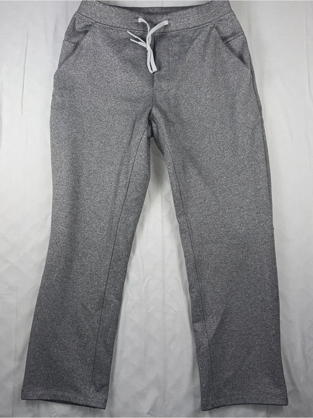 l Lululemon Sweatpants Mens M Gray Fleece Elastic Waist Drawstring Yoga Athletic